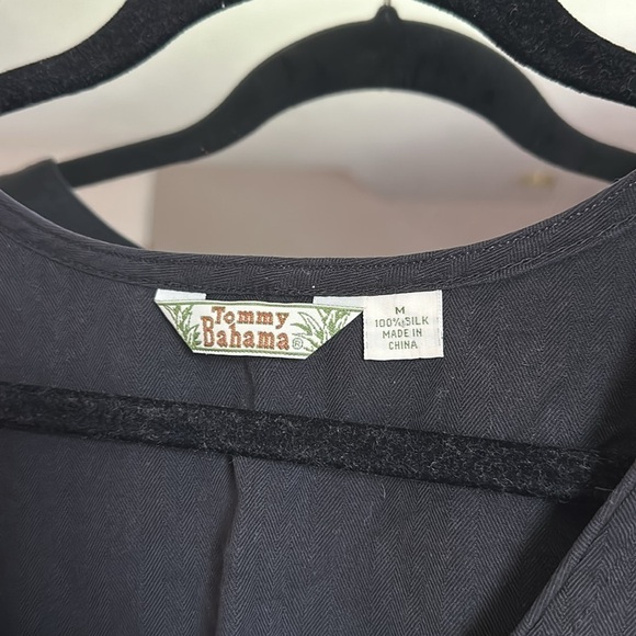 Vintage Tommy Bahama 100% Silk Black Tank Top - Picture 3 of 6